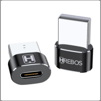 Adaptador USB-C para USB  OTG preto HRebos