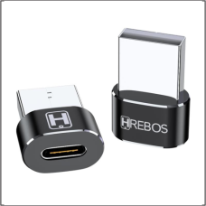 Adaptador USB-C para USB  OTG preto HRebos