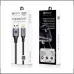 Cabo carregador USB para Iphone Carbo Turbo MidNight em nylon preto