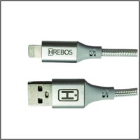 Cabo carregador USB-C Iphone MidNight em nylon branco