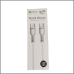 Cabo carregador USB-C USB-C Turbo Metal Waves em nylon branco