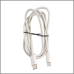 Cabo carregador USB-C USB-C Turbo Metal Waves em nylon branco