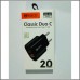 Carregador Classic Duo 20w com duas portas USB e USB-C preto