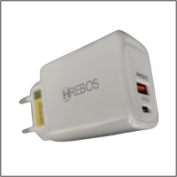 Carregador com porta  USB USB-C Turbo 20w branco