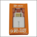 Carregador com porta  USB USB-C Turbo 20w branco