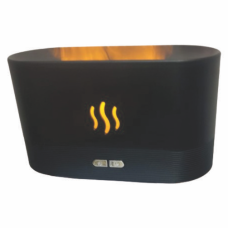 Difusor, umidificador de ar e  de ambientes com  efeito de chamas