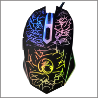 Mouse gamer X5 LED RGB 06 botões e cabo em nylon