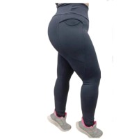Calça Legging suplex poliamida Preto com bolso